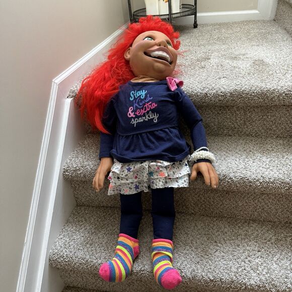 Axtell Expressions Silly Sue Red Head Braces Professional Puppet Ventriloquist - Picture 14 of 16